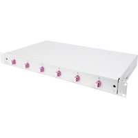 Digitus Boîte de fusion fibre optique, 1U, équipée, LC, OM4, Boîte de raccordement Gris