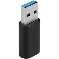 Lindy Adaptateur USB 3.2 Type A vers C Noir