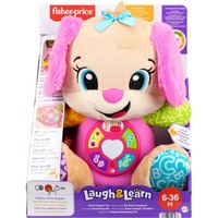 Mattel Rires et Éveil – – Sis Éveil Progressif, Peluche rose fuchsia/brun clair, Garçon/Fille, 0,5 an(s), Effets lumineux, Sonore