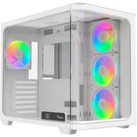 Ocypus Iota C70 Curve ARGB Digital boîtier midi tower Blanc | 2x USB-A | 1x USB-C | RGB | Window