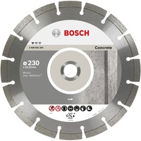 Bosch Disques à tronçonner diamantés Standard for Concrete, Disque de coupe Béton, 23 cm, 2,22 cm, 2,3 mm, 10 pièce(s)
