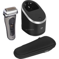 Braun Series 9 Pro+ 9565cc Wet & Dry Rasoir à grille Tondeuse Métallique Acier inoxydable/Noir, Rasoir à grille, Métallique, Batterie, Lithium-Ion (Li-Ion), 60 min, Boîte