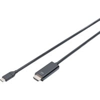 Digitus Câble adaptateur USB-C vers HDMI A, 4K @ 60HZ Noir
