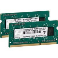 G.Skill 4 Go DDR3-1600 (2x 2 Go) mémoire PC portable F3-12800CL9D-4GBSQ, SO-DIMM