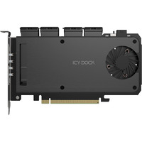 Icy Dock MB204MP-B, Carte d'interface Noir