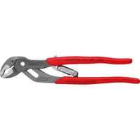 KNIPEX KNIPEX SmartGrip®, Clé à tuyau / Serre-tube pince atramentisée grise, tête polie, poignées gainées en plastique antidérapant