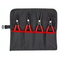 KNIPEX Set de pinces à circlips Ø 19 - 60 mm, 4 pièces Rouge