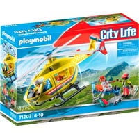 PLAYMOBIL City Life - Hélicoptère de secours, Jouets de construction 