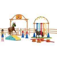 Schleich Farm World - Entraînement à l'agilité pour poneys, Figurine 42481
