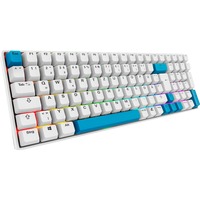 Sharkoon SKILLER SGK50 S2 PBT RGB clavier gaming mécanique Blanc, Layout DE (QWERTZ), Gateron G Pro 3.0 Yellow, 96%