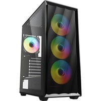 Sharkoon boîtier midi tower Noir | 2x USB-A | RGB | Verre Trempé