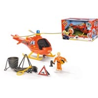 Simba Feuerwehrmann Sam Hubschrauber Wallaby, Jeu véhicule Orange/Jaune