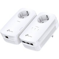 TP-Link TL-PA8033P KIT Adaptateur réseau CPL 1300 Mbit/s Ethernet/LAN Blanc 2 pièce(s), Powerline 1300 Mbit/s, IEEE 1901, IEEE 802.3, IEEE 802.3ab, IEEE 802.3u, Type E / F, Gigabit Ethernet, 10,100,1000 Mbit/s, HomePlug AV2