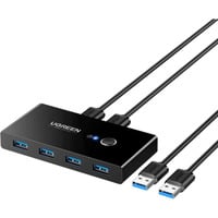 UGREEN US216 USB 3.0 KVM Switch 2PC 2-Entrées 4-Sorties Boîte de commutation, Switch USB 