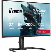 iiyama G-Master GB2771QSU-B1 Red Eagle 27" Moniteur gaming Noir (Mat), 1x DisplayPort, 2x HDMI, 2x USB-C, 2x USB-A, 200 Hz, 68,6 cm (27"), 2560 x 1440 pixels, Wide Quad HD, Noir