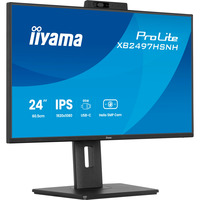 iiyama ProLite XB2497HSNH-B1 23.8" Moniteur Noir (Mat), 1x DisplayPort, 1x HDMI, 3x USB-C, 2x USB-A, 1x RJ-45, 60,5 cm (23.8"), 1920 x 1080 pixels, Full HD, Noir