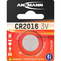 Ansmann CR 2016 Batterie à usage unique CR2016 Lithium-Ion (Li-Ion) Argent, Batterie à usage unique, CR2016, Lithium-Ion (Li-Ion), 3 V, 1 pièce(s), Nickel