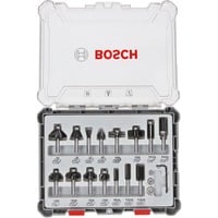Bosch 2 607 017 471 Mèche Jeu d'embouts 15 pièce(s), Fraise Jeu d'embouts, 6 mm, 15 pièce(s), 35, 25, 13, 16, 32, 13, 16, 27, 29, 25, 19, 8, 10 mm, 25,45,60°