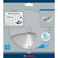 Bosch 2 608 837 764 lame de scie circulaire 16,5 cm 1 pièce(s) Aluminium, Métal non Ferreux, 16,5 cm, 3 cm, 1,3 mm, 9500 tr/min, 1,8 mm