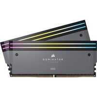 Corsair Dominator Titanium RGB 64 Go DDR5-6000 (2x 32 Go) mémoire vive Gris, CMP64GX5M2B6000Z30, XMP, EXPO