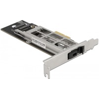 DeLOCK Rack mobile de carte PCI Express pour 1 x M.2 NMVe SSD - Facteur de forme à profile plat, Cadre de montage PCIe, M.2, PCIe 3.0, Gris, 32 Gbit/s, -40 - 85 °C