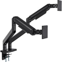 Digitus Support double pour moniteur, 2x 45", 2x 20 kg, Support de moniteur Noir