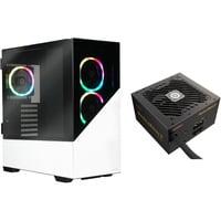 Enermax boîtier midi tower Blanc | 1x USB-A | 1x USB-C | RGB | Verre Trempé