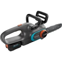 GARDENA Scie à chaîne sans fil PowerSaw 250/18V P4A Set Prêt à l'emploi Gris/Turquoise