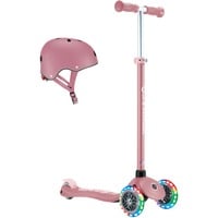 GLOBBER Primo Plus Lights incl. casque, Trottinette Rose/Rose