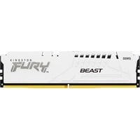 Kingston FURY FURY Beast 32 Go 6000 MT/s DDR5 CL30 DIMM White EXPO, Mémoire vive Blanc, 32 Go, 1 x 32 Go, DDR5, 288-pin DIMM, Blanc