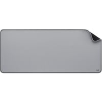 Logitech Desk Mat Studio Series Gris, Tapis de souris Gris, Gris, Monochromatique, Nylon, Polyester, Caoutchouc, Base antidérapante