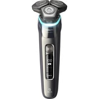 Philips SHAVER Series 9000 S9974/55 Rasoir électrique 100 % étanche avec SkinIQ Gris quartz, Rasoir rotatif, Chrome, Dual SteelPrecision blades, GroomTribe, SH91, 2 année(s)