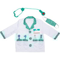 Spin Master PACK DOCTEUR COSTUME + ACCESSOIRES, Jeu de rôle Déguisement, Enfant, Unisexe, Uniforme, Médecin, Vert, Blanc