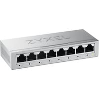 Zyxel 8-Port Unmanaged, Switch Argent, Non-géré, L2, Gigabit Ethernet (10/100/1000)