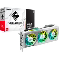 ASRock Radeon RX 9070 XT Steel Legend 16GB, Carte graphique Blanc