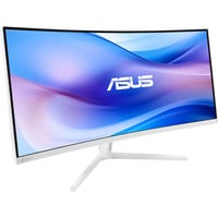 ASUS VU34WCIP-W écran plat de PC 86,4 cm (34") 3440 x 1440 pixels Wide Quad HD Blanc Moniteur UltraWide incurvé Blanc, 1x DisplayPort, 1x HDMI, 1x USB-C, 4x USB-A, 86,4 cm (34"), 3440 x 1440 pixels, Wide Quad HD, 1 ms, Blanc