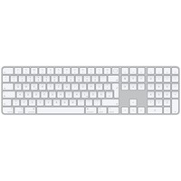 Apple Magic Keyboard clavier Bluetooth QWERTZ Allemand Blanc Argent/Blanc, Layout DE, Taille réelle (100 %), Bluetooth, QWERTZ, Blanc