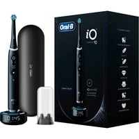 Braun iO Series 10 Adulte Brosse à dents rotative oscillante Noir, Brosse a dents electrique Noir, Adulte, Brosse à dents rotative oscillante, Soin quotidien, Nettoyage en profondeur, Soins des gencives, Sensible, Blanchiment, Noir, 2 min, Rond