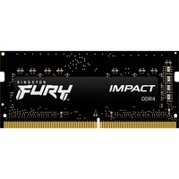 Kingston FURY FURY Impact module de mémoire 8 Go 1 x 8 Go DDR3L 1866 MHz, Mémoire vive Noir, 8 Go, 1 x 8 Go, DDR3L, 1866 MHz, 204-pin SO-DIMM, Noir
