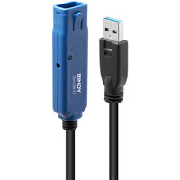 Lindy Extension active USB 3.0 Pro, Câble d'extension Noir/Bleu