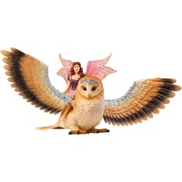 Schleich  Bayala - Elfe sur chouette pailletée V2, Figurine 