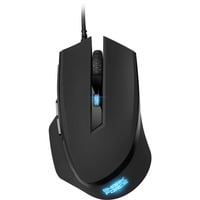 Sharkoon SHARK Force II, Souris gaming Noir, 400 - 4200 dpi, LED multicolores