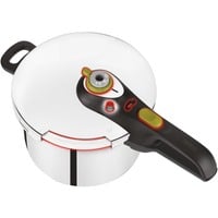 Tefal YS22Q25 6 L Noir, Acier inoxydable, Marmite Acier inoxydable/Noir, 6 L, Vitrocéramique, Gaz, Halogène, Induction, Plaque étanche, Noir, Acier inoxydable, 22 cm, Acier inoxydable, 6 personne(s)