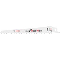 Bosch 2 608 656 258 Lame de scie sauteuse, à chantourner et sabre Lames de scie sabre Bimétal 5 pièce(s) Lames de scie sabre, Panneau aggloméré, Epoxy, Profil, Bois avec clous, Bimétal, Acier inoxydable, 4,3 mm, 10 cm