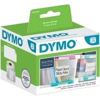 Dymo LW étiquettes autocollantes authentiques polyvalentes | 57 mm x 32 mm | rouleau de 1 000 étiquettes faciles à décoller | pour les étiqueteuses LabelWriter Blanc, Blanc, Imprimante d'étiquette adhésive, Papier, Amovible, Rectangle, LabelWriter