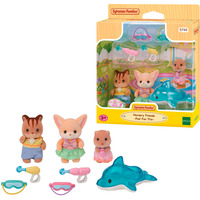 EPOCH Sylvanian Families - Amis de la maternelle aventure "Plaisir à la piscine", Jouets de construction 
