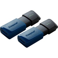 Kingston DataTraveler Exodia M 64Go, Clé USB Bleu/Noir, 2 pièces, USB-A 3.2 Gen 1