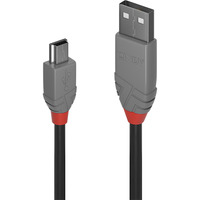 Lindy Câble USB 2.0 Type A vers Mini-B, Anthra Line Gris
