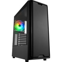 Sharkoon SK3 RGB, Boîtier PC Noir, 3x USB-A | RGB | Tempered Glass