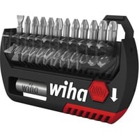 Wiha Jeu d'embouts FlipSelector Standard 25 mm, Set d'embouts de vissage Noir/Rouge, 14 pièces